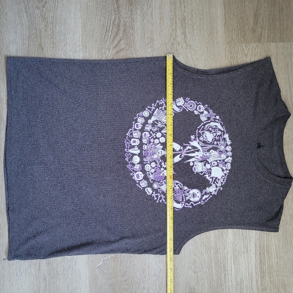 Nightmare Before Christmas JACK gray sleeveless graphic t-shirt DISNEY PARKS - Picture 4 of 8